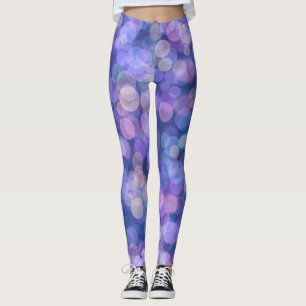 Leggings Couleur pourpre flottante
