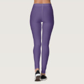 Leggings Couleur Raisin Cyber Uni Uni (Dos)