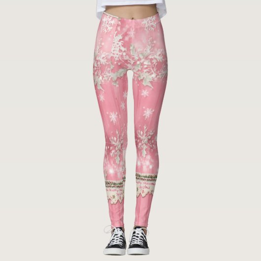 Leggings Couleur rose (Devant)
