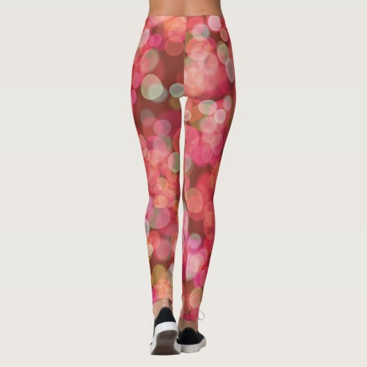 Leggings Couleur rouge flottant (Dos)