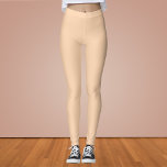 Leggings Couleur solide Apricot clair<br><div class="desc">Couleur solide Apricot clair</div>