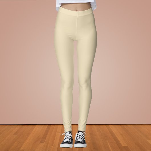 Leggings Couleur solide blanche hollandaise