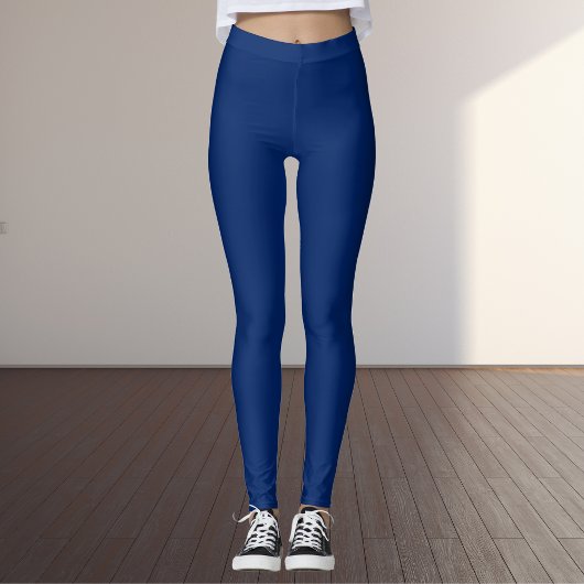 Leggings Couleur solide bleue royale
