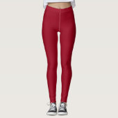 Leggings Couleur solide Carmine (Devant)