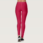 Leggings Couleur solide crème Crimson (Dos)