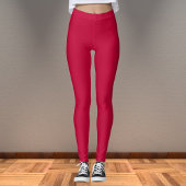 Leggings Couleur solide crème Crimson