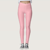 Leggings Couleur solide rose clair (Devant)