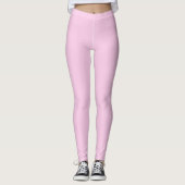 Leggings Couleur solide Rose classique (Devant)