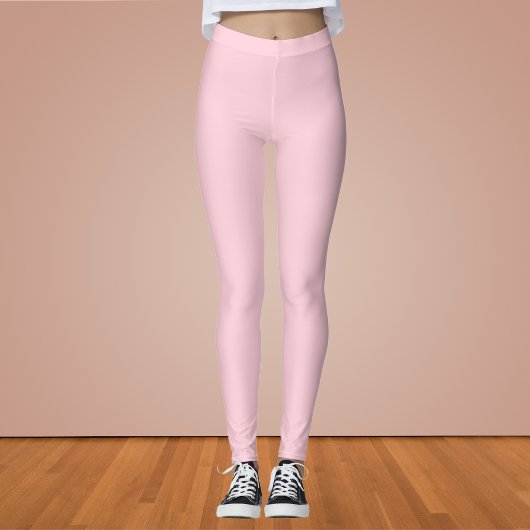 Leggings Couleur solide rose millénaire