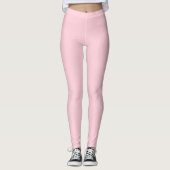 Leggings Couleur solide rose millénaire (Devant)