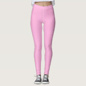 Leggings Couleur solide rose pâle (Devant)