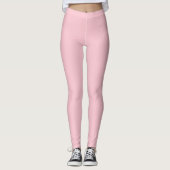 Leggings Couleur solide rose pure (Devant)