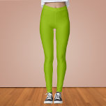 Leggings Couleur solide vert pomme<br><div class="desc">Couleur solide vert pomme</div>