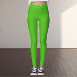 Leggings Couleur solide verte Kelly<br><div class="desc">Couleur solide verte Kelly</div>