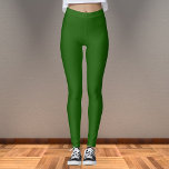 Leggings Couleur solide verte Lincoln<br><div class="desc">Couleur solide verte Lincoln</div>