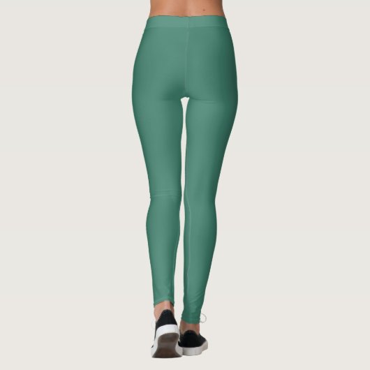 Leggings Couleur solide viridienne (Dos)