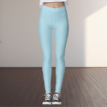 Leggings Couleur uni bleu clair<br><div class="desc">Le bleu clair est une teinte douce et aérée qui apporte un sentiment de calme et de fraîcheur. Cette couleur a des tons cool,  ce qui lui donne une sensation nette et nette,  parfaite pour créer une atmosphère paisible et accueillante.</div>