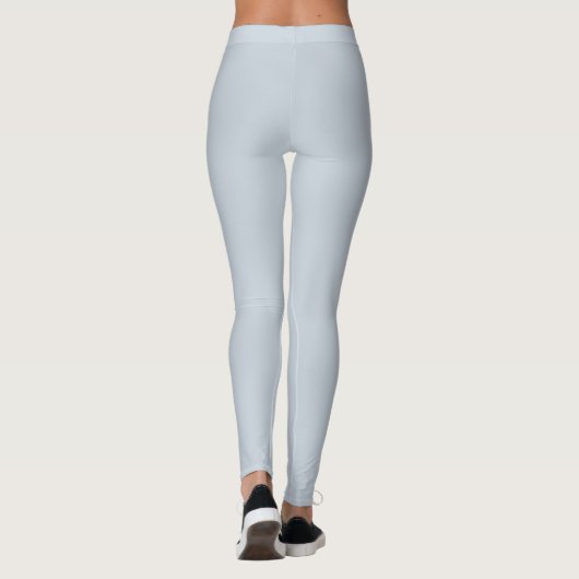 Leggings Couleur uni bleu illusion (Dos)