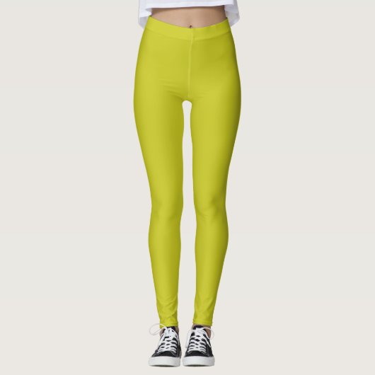 Leggings Couleur uni Citrine (Devant)