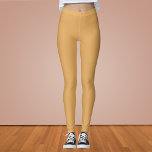 Leggings Couleur uni jaune Terre<br><div class="desc">Couleur uni jaune Terre</div>