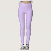 Leggings Couleur uni mauve (Devant)