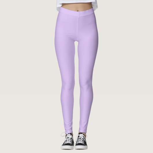 Leggings Couleur uni mauve (Devant)
