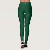 Leggings Couleur vert de course britannique uni (Dos)