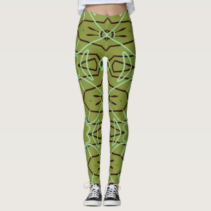 Leggings Couleur vert mignonne tendance "Ratti_Creative_Art
