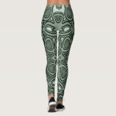 Leggings Couleur verte moderne classique "Ratti_Creative_Ar (Dos)