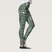 Leggings Couleur verte moderne classique "Ratti_Creative_Ar (Droite)