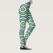 Leggings Couleur verte sur-impression "Ratti_Creative_Arts" (Droite)