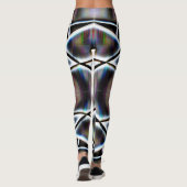 Leggings Couleur virtuelle dans les formes droites encadrée (Dos)