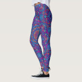 Leggings Couleur vive Mandala Géométrique Yoga Hip Retro (Gauche)