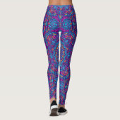 Leggings Couleur vive Mandala Géométrique Yoga Hip Retro (Dos)