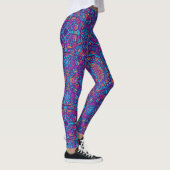 Leggings Couleur vive Mandala Géométrique Yoga Hip Retro (Droite)
