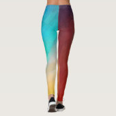 Leggings Couleurs abstraites dans des formes (Dos)