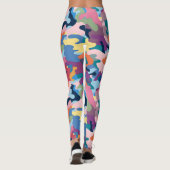 Leggings Couleurs Abstraites du camouflage (Dos)
