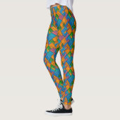 Leggings Couleurs Abstraites joyeux en quilt (Gauche)