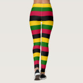 Leggings Couleurs africaines - Grandes Motifs (Dos)
