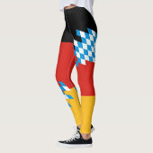 Leggings COULEURS ALLEMANDES DE DRAPEAU DE LA BAVIÈRE + vos (Gauche)