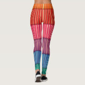 Leggings Couleurs arc-en-ciel Abstraites (Dos)