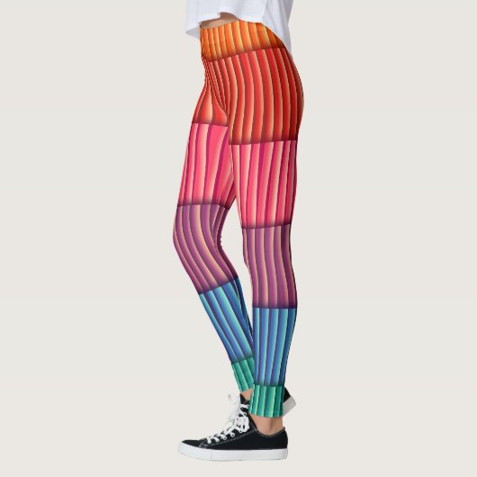 Leggings Couleurs arc-en-ciel Abstraites (Gauche)