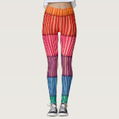 Leggings Couleurs arc-en-ciel Abstraites (Devant)