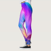 Leggings Couleurs arc-en-ciel Conception de fourrure (Gauche)
