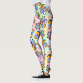 Leggings Couleurs arc-en-ciel éléphant (Gauche)