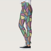 Leggings Couleurs arc-en-ciel en mosaïque motif (Gauche)