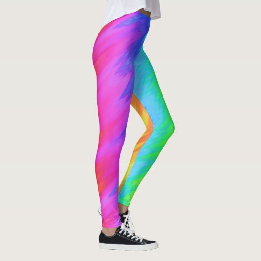 Leggings Couleurs arc-en-ciel Légendes d'impression vertica (Droite)