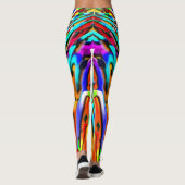 Leggings Couleurs audacieuses superbes et motif dramatique (Dos)