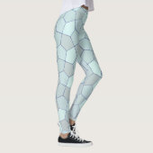 Leggings Couleurs bleues Abstraites (Droite)