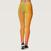 Leggings Couleurs Citron Clair Orange Jaune Vert (Dos)